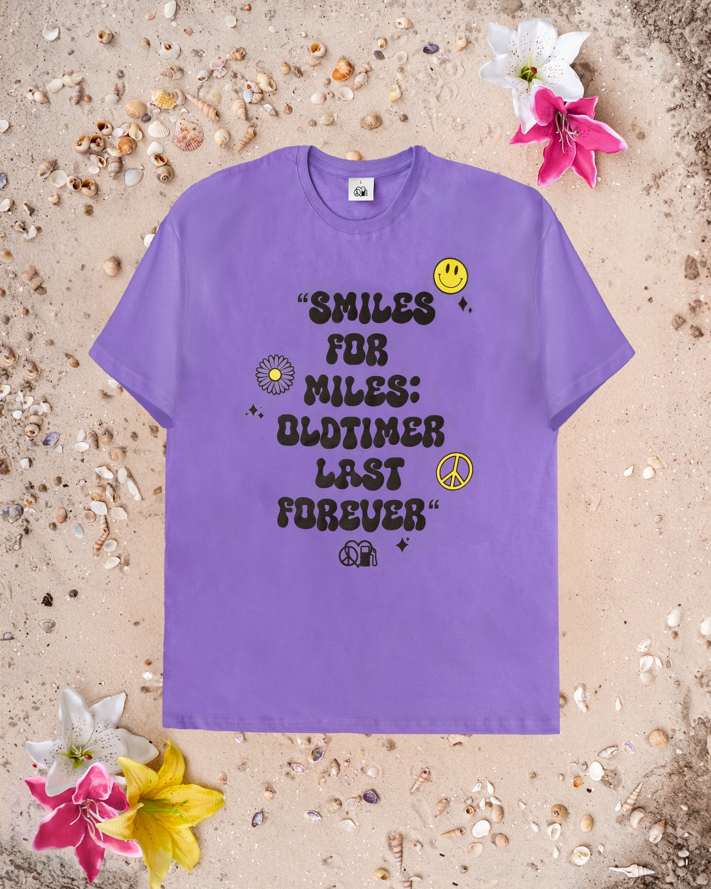 T-shirt mit Smiley Print