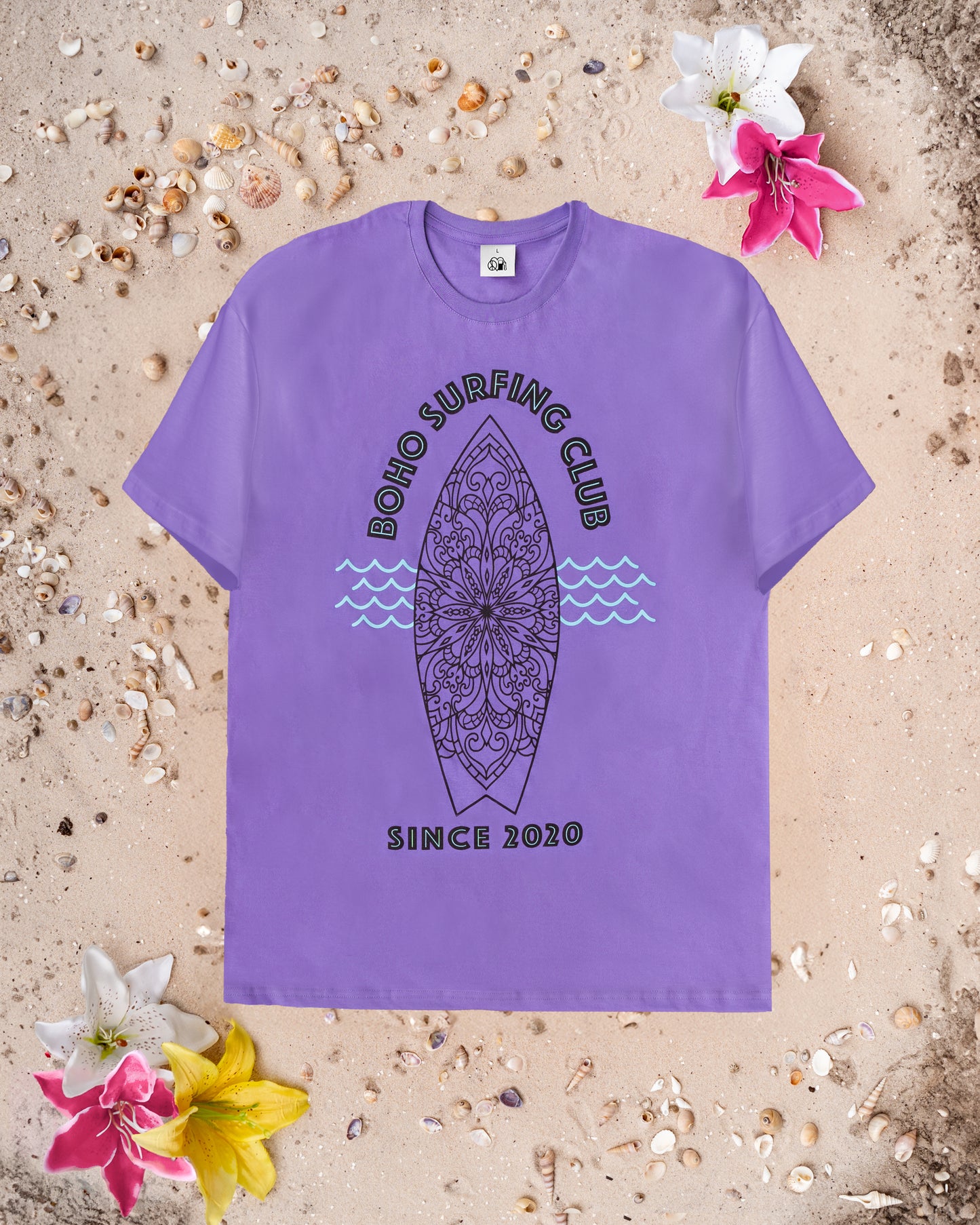 T-shirt mit Surfing-Club Print