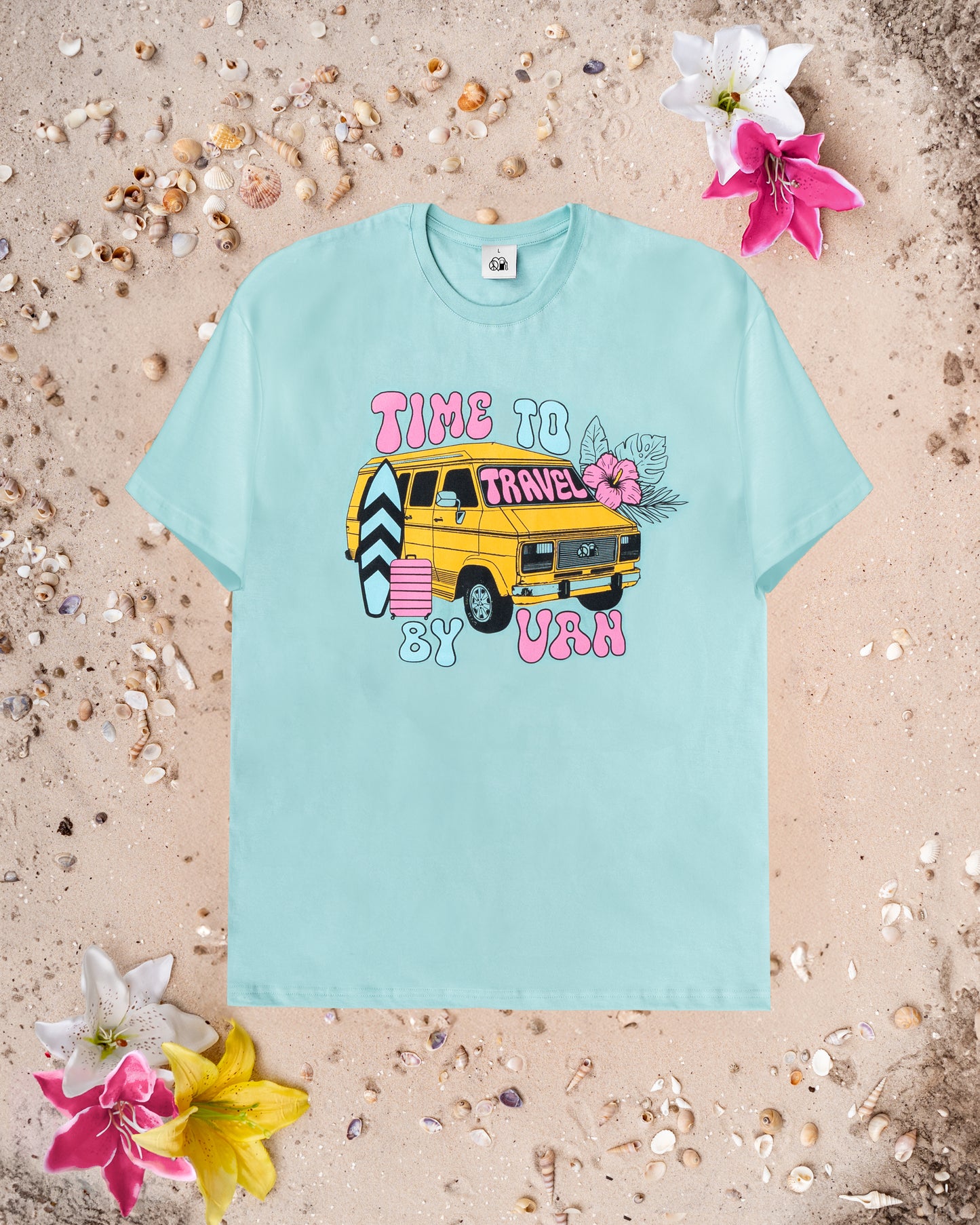 Tshirt mit Travel-Van Print